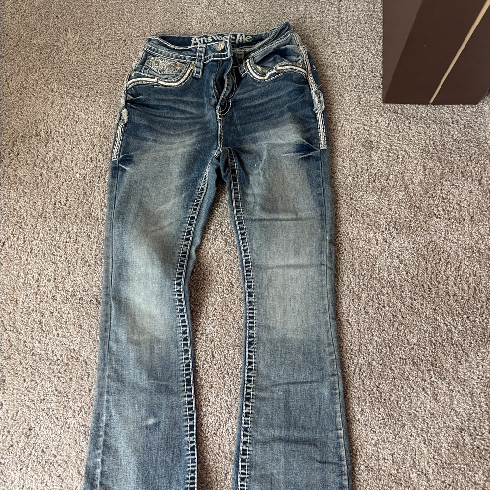 Antique Dark Blue Women's Boot Cut Jeans